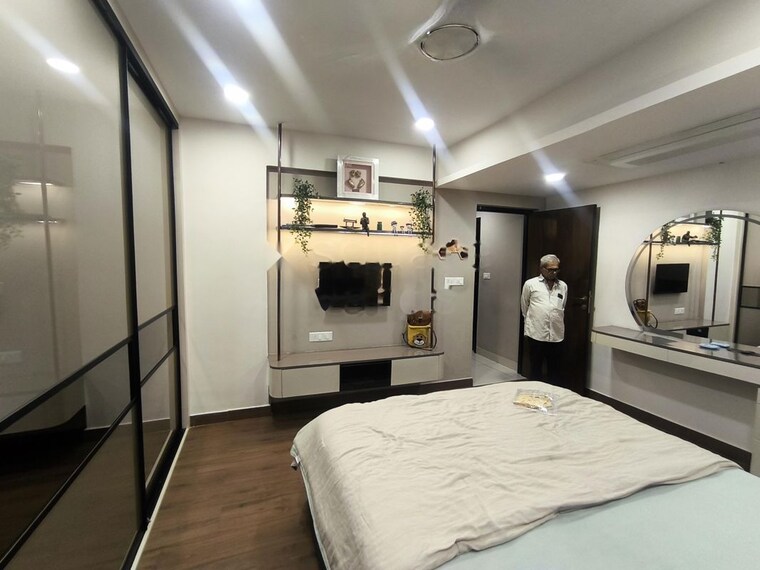 Bedroom, ambience-courtyard 3 Bedroom 2750 Sq.Ft. Apartment In Manikonda Hyderabad 10593456