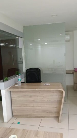 Bathroom in  Office Space at Akshar Stadia, Thaltej – for Rent