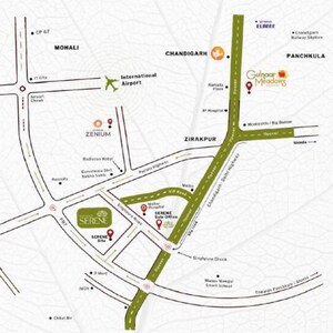 3 BHK Apartment – Map Location View at Singhpura - for Sale