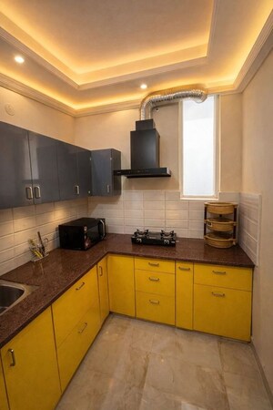 Kitchen in 2 BHK Builder Floor at Rajpur Road – for Rent