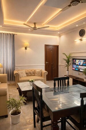 Living Room in 2 BHK Builder Floor at Rajpur Road – for Rent