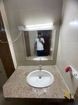 Bathroom in 2 BHK Apartment at Unitech Uniworld Gardens 2, Sector 47 – for Rent