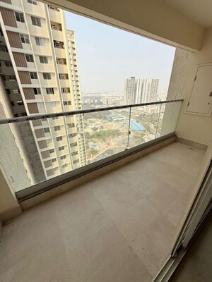 Balcony in 3 BHK Apartment at Aurobindo The Regent, Kondapur – for Rent