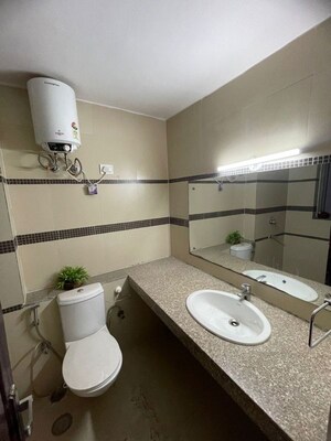 Bathroom in 3 BHK Apartment at Unitech Uniworld Gardens 2, Sector 47 – for Rent