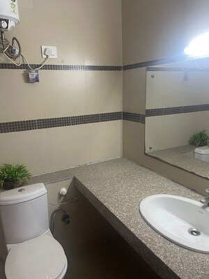 Bathroom in 3 BHK Apartment at Unitech Uniworld Gardens 2, Sector 47 – for Rent