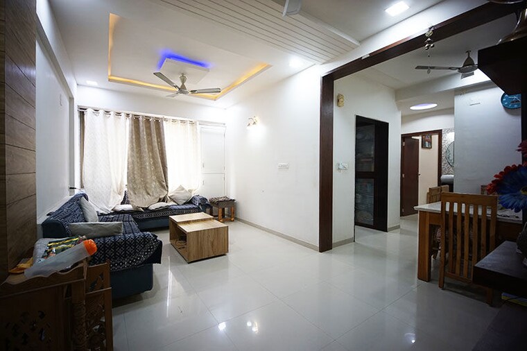 Living Room, bopal 2 Bedroom 140 Sq.Yd. Apartment In Bopal Ahmedabad 10593725