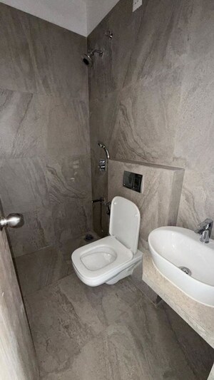 Bathroom in 2.5 BHK Apartment at Prescon Midtown Bay, Mahim West – for Rent