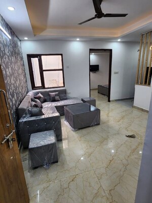 Living Room in 1 BHK Apartment at Freedom Fighters Enclave – for Rent