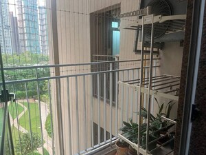 Balcony in 2 BHK Apartment at Kalpataru Parkcity, Kolshet Road – for Rent