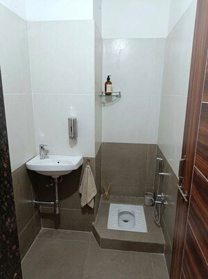 Bathroom in 2 BHK Builder Floor at Sanwer Road Industrial Area – for Rent