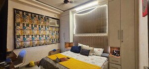 Bedroom in 3 BHK Builder Floor at Rohini Sector 25 – for Rent