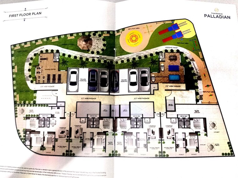 Master Plan, tharwani-palladian 2 Bedroom 1075 Sq.Ft. Apartment In Kharghar Navi Mumbai 10593882