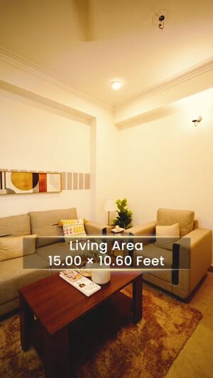 Living Room in 2 BHK Apartment at Bulland Heights, Sain Vihar – for Sale