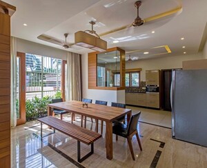 Dining area in 5 BHK Independent House at Wheeler Road – for Rent