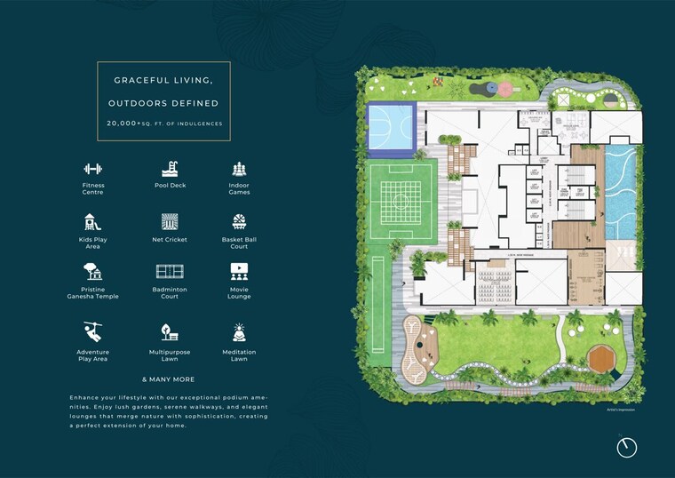 Master Plan, gajra-bhoomi-serenity 2 Bedroom 1220 Sq.Ft. Apartment In Kharghar Navi Mumbai 10593965