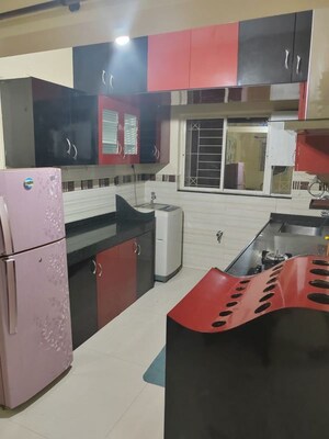 Kitchen in 2 BHK Apartment at GK Rose Icon, Pimple Saudagar – for Rent