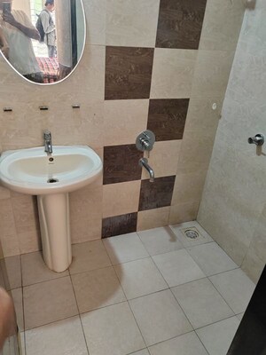 Bathroom in 2 BHK Apartment at GK Rose Icon, Pimple Saudagar – for Rent
