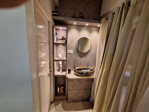 Bathroom in 2 BHK Apartment at SLV Green City, Thanisandra Main Road – for Rent