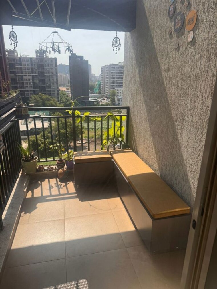Balcony, 5-star-royal-grande 2 Bedroom 900 Sq.Ft. Apartment In Wakad Pune 10594019