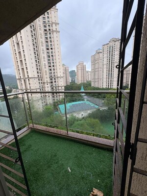 Balcony in 2.5 BHK Apartment at Kanakia Spaces Niharika, Manpada – for Rent