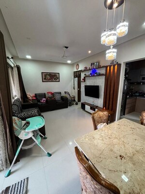 Living Room in 2 BHK Apartment at Millennium Acropolis 2, Wakad – for Sale