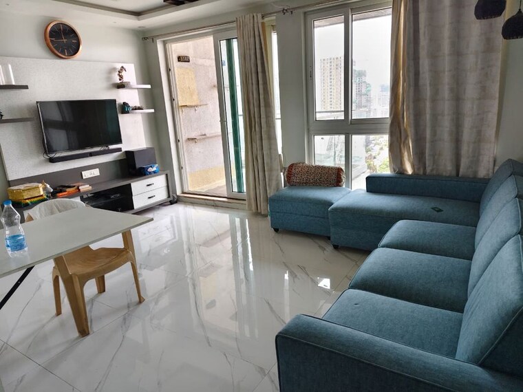 Living Room, eiffel-f-residences 2 Bedroom 750 Sq.Ft. Apartment In Balewadi Pune 10453529