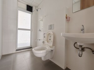 Bathroom in 3 BHK Apartment at Godrej Emerald, Ghodbunder Road – for Rent