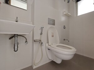 Bathroom in 3 BHK Apartment at Godrej Emerald, Ghodbunder Road – for Rent