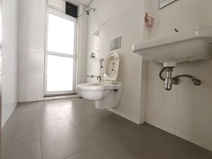 Bathroom in 3 BHK Apartment at Godrej Emerald, Ghodbunder Road – for Rent