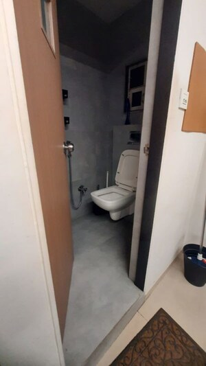 Bathroom in  Office Space at Akshar Business Park, Vashi Sector 19f – for Rent