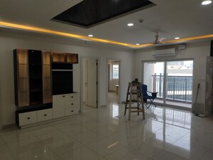 Living Room in 4 BHK Apartment at Prestige High Fields, Gachibowli – for Rent