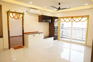 Living Room in 3 BHK Apartment at Poulomi Avante, Kokapet – for Rent