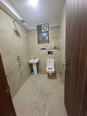 Bathroom in 3 BHK Builder Floor at Chattarpur – for Rent