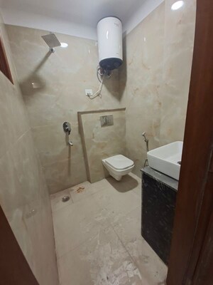 Bathroom in 3 BHK Builder Floor at Chattarpur – for Rent