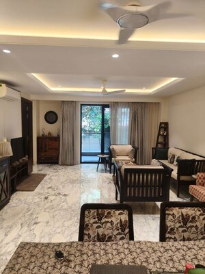 Living Room in 3 BHK Apartment at DLF Exclusive Floors, Sector 53 – for Rent