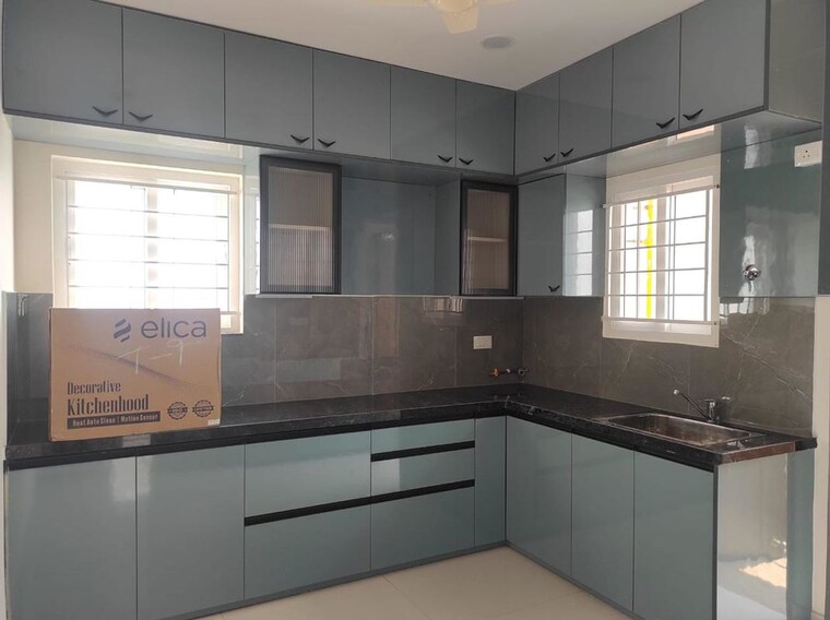 Kitchen, my-home-tridasa 3 Bedroom 1860 Sq.Ft. Apartment In Tellapur Hyderabad 10594476