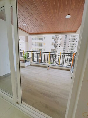 Balcony in 3 BHK Apartment at ASBL Spectra, Financial District – for Rent