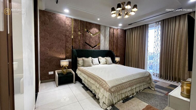 Bedroom, the-suman-marvelous 3 Bedroom 1650 Sq.Ft. Apartment In Ramgarh Bhudda Zirakpur 10594566