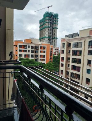 Balcony in 2 BHK Apartment at Sheth Vasant Galaxy, Goregaon West – for Rent
