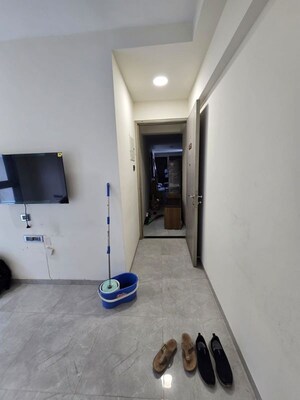 Building Lobby in 1.5 BHK Apartment at Ajmera Greenfinity, Wadala East – for Rent