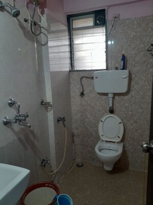 Bathroom in 1 BHK Apartment at Vihang Hills, Ghodbunder Road – for Rent