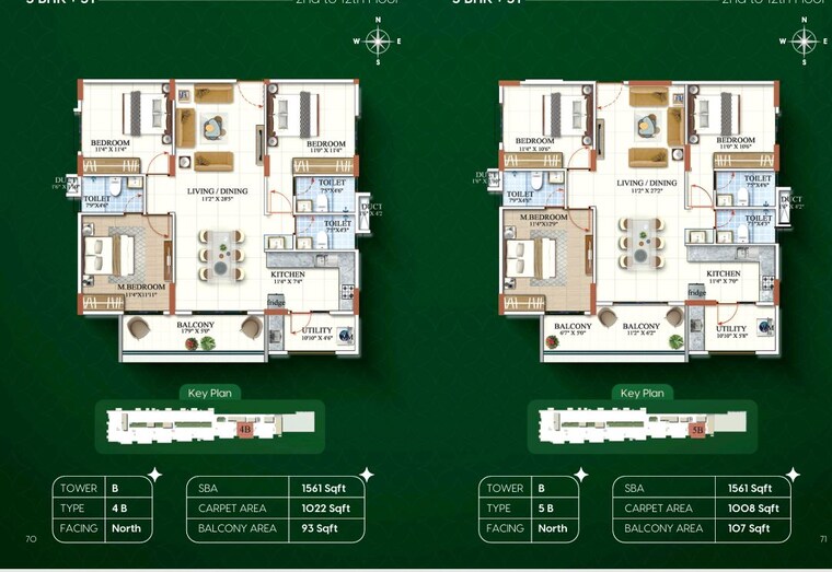 Floor Plan, sbr-magnus 3 Bedroom 1561 Sq.Ft. Apartment In Katamnallur Bangalore 10594574