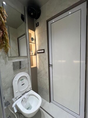 Bathroom in 1 BHK Apartment at Shubham Jijai Angan, Taloja – for Sale