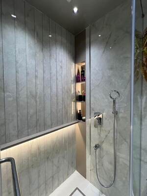 Bathroom in 1 BHK Apartment at Shubham Jijai Angan, Taloja – for Sale