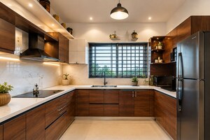 Kitchen in 3 BHK Villa at Olavakode – for Sale