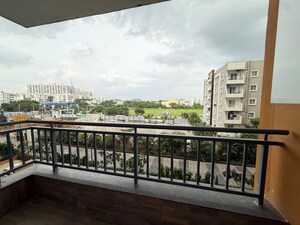 Balcony in 3 BHK Apartment at Hallmark Skyrena, Narsingi – for Rent