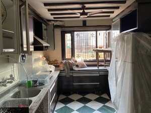 Kitchen in 3 BHK Builder Floor at Kailash Colony – for Rent