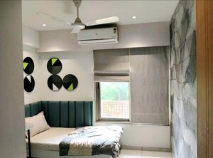 Bathroom in 3 BHK Apartment at Sheth Montana, Mulund West – for Rent
