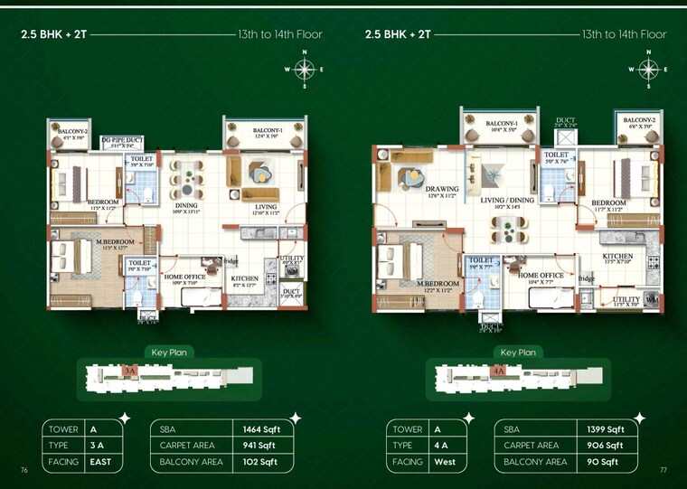 Floor Plan, sbr-magnus 2.5 Bedroom 1399 Sq.Ft. Apartment In Katamnallur Bangalore 10593685