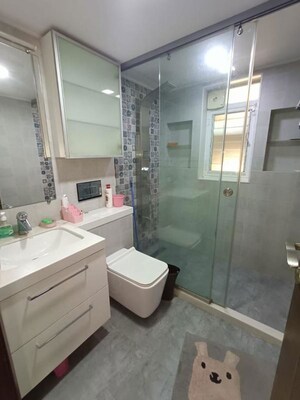 Bathroom in 4 BHK Apartment at Supreme Lake Lucerne, Powai – for Rent